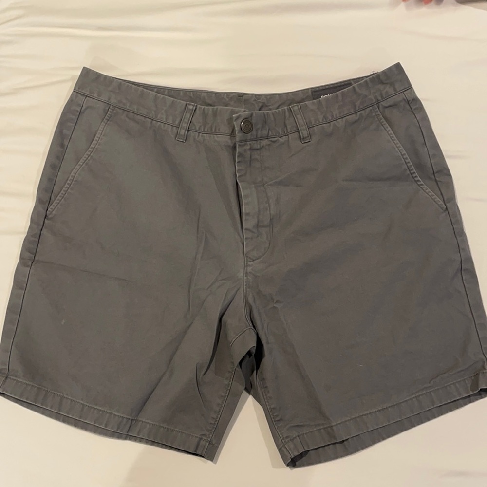 Bonobos Washed Chino Shorts Grey 38